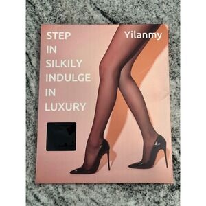 Yilanmy Plus Size Knee High Stockings XL XXL Black Beige Hosiery‎ 6 Pairs